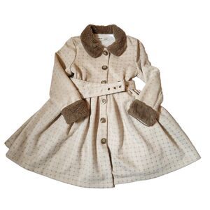 Shein Girls Dress 6Y Button Down Belted